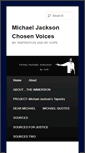 Mobile Screenshot of michaeljacksonchosenvoices.com